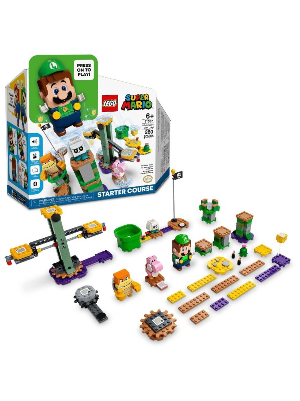 LEGO 71387 Super Mario Adventures with Luigi Starter Course Toy for Kids